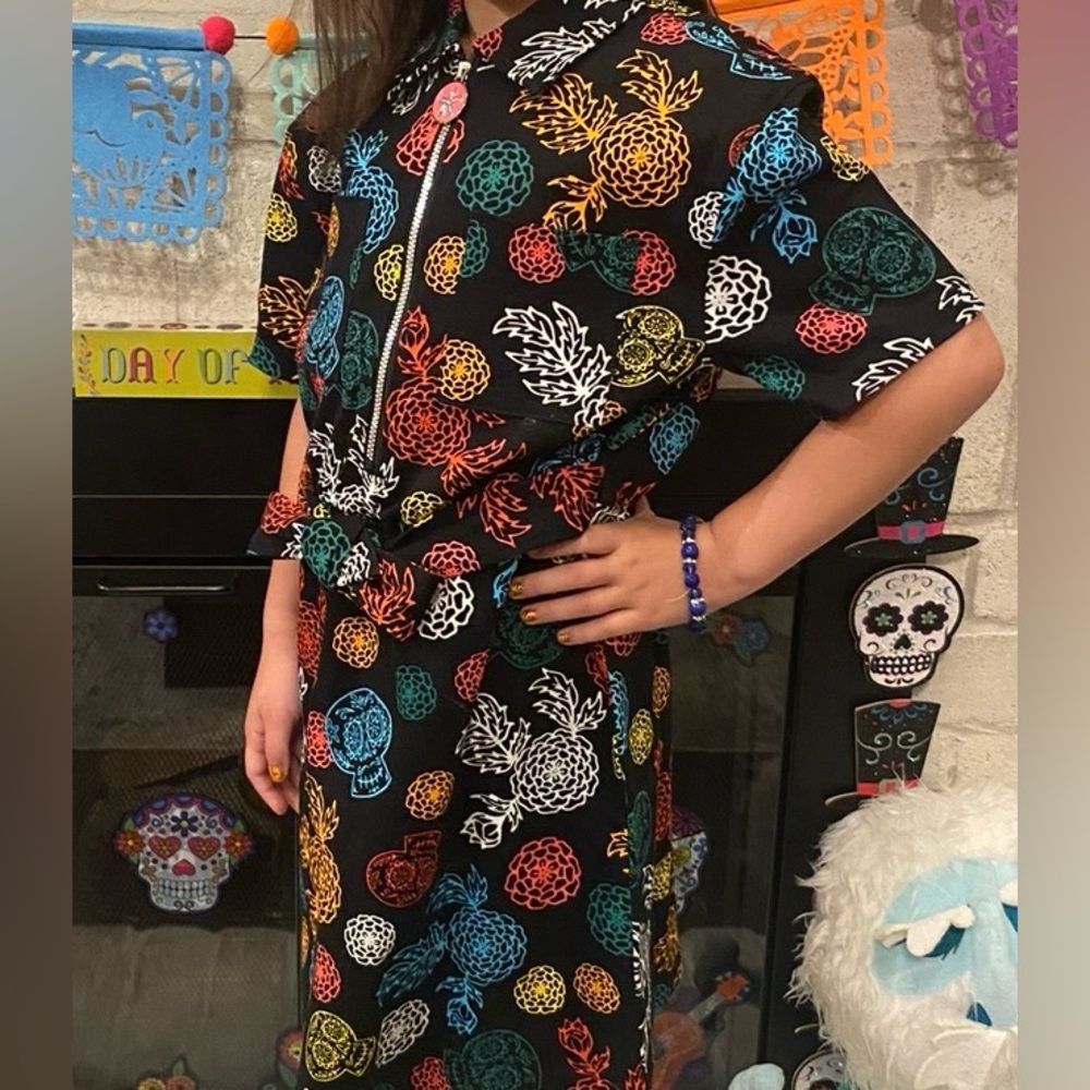 Disney Pixar Coco Short Sleeve Dress girls size 7/8 EUC